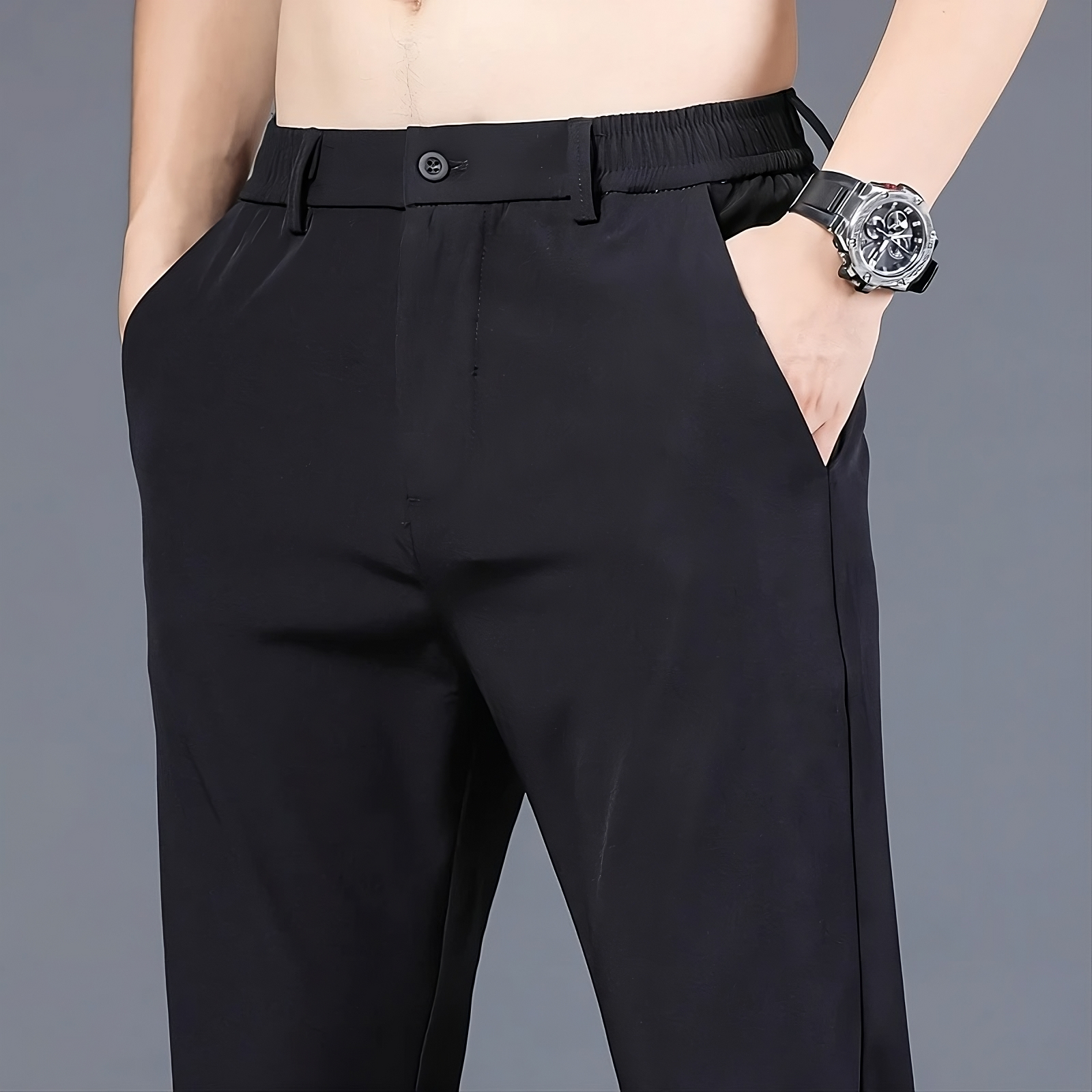 Stretchable Pants - Comfortable | Relaxed Fit (Set of 2)