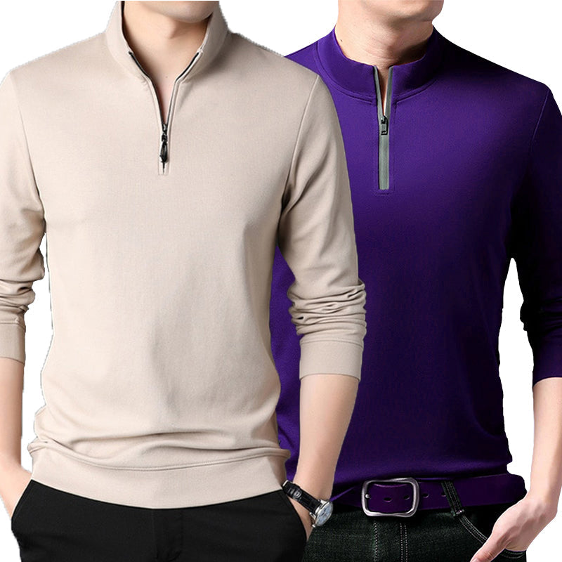 Men's Full Sleeve Zipper T-Shirts
