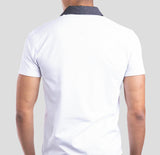 Set of 2 Polo T-Shirts (White & Grey)